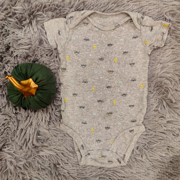 5 3 Month Onesies Blue, White, Black, Grey & Teal - Picture 8 of 8